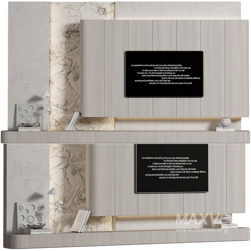 tv wall minimal set 15 - Image 1