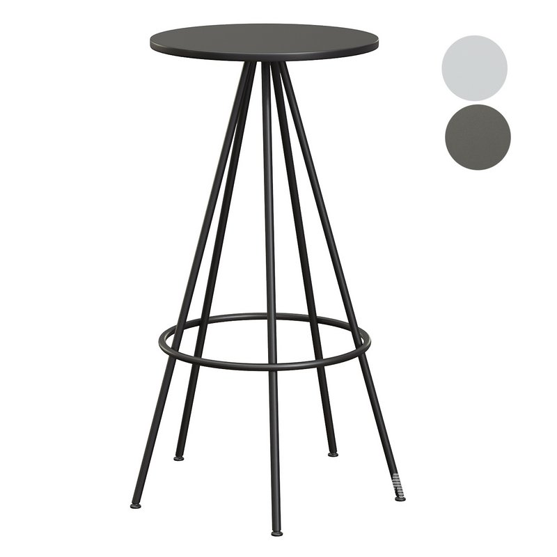 Urban Industrial Five Leg Round Bar Stool - Image 2