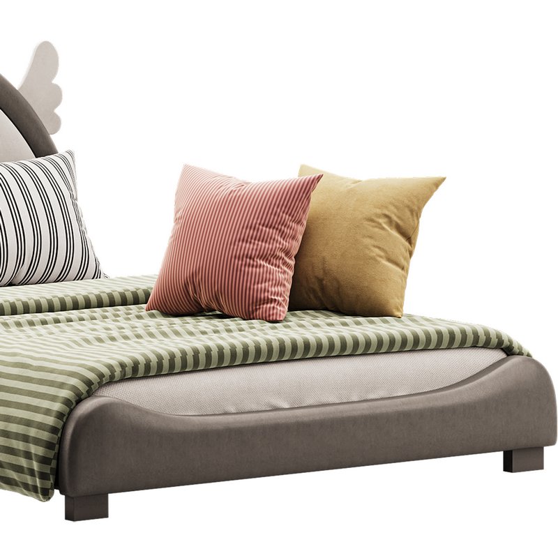 Full Size PU Leather Upholstered Princess Bed - Image 11