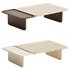 Duo Large Travertine Coffee Table - Thumbnail 3