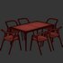 Dinning chair and table229 - Thumbnail 4