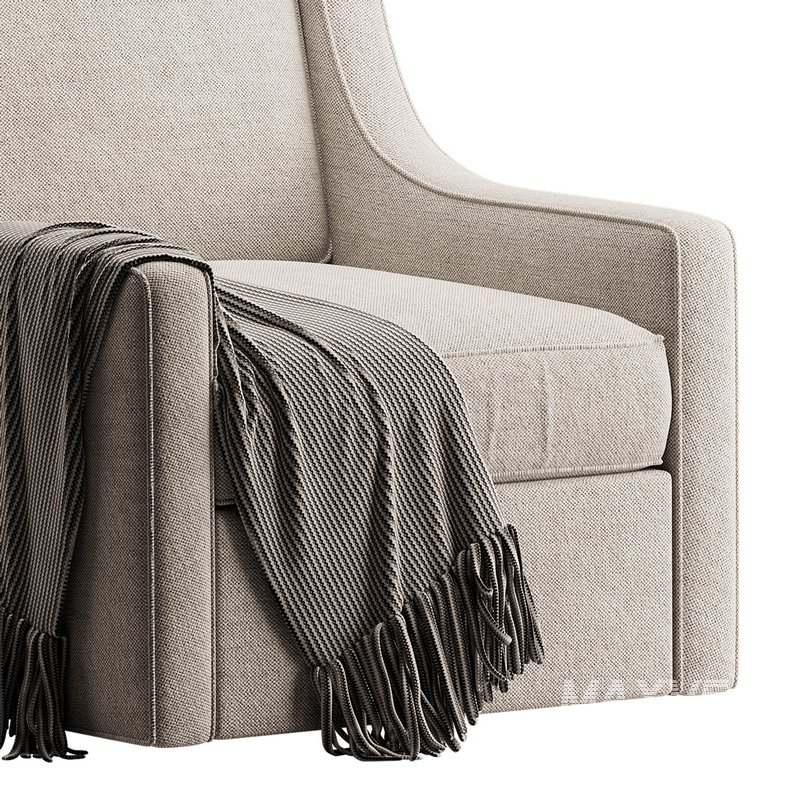 Patterned Swivel Lounge Chair - Image 10