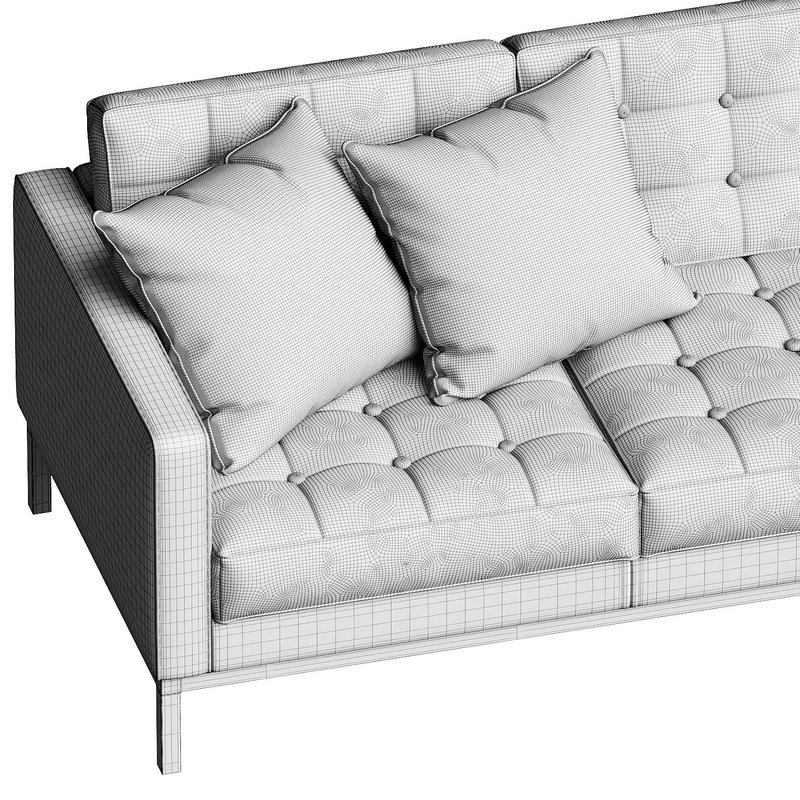 Knoll Florence Relax Three Seater Sofa Quilted Version - Image 5