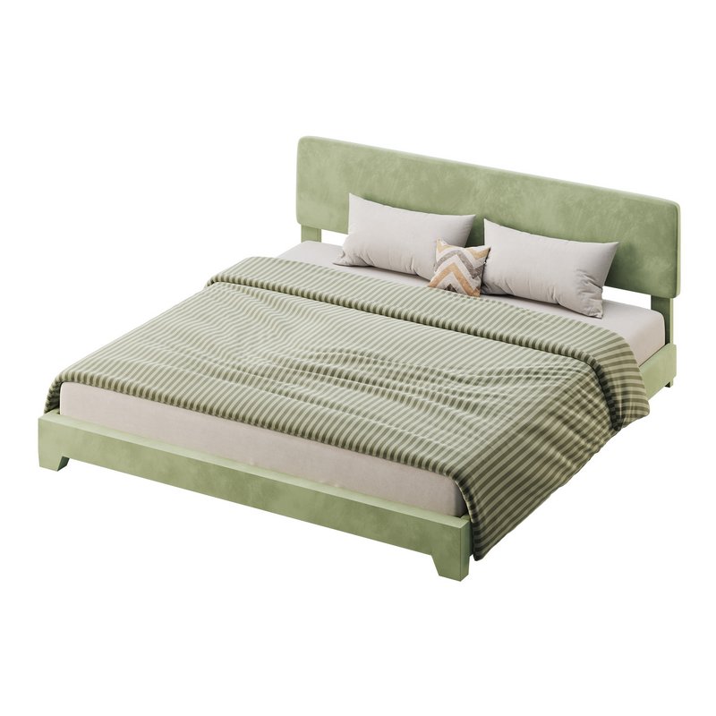 Einfach King Upholstered Platform Bed - Image 11