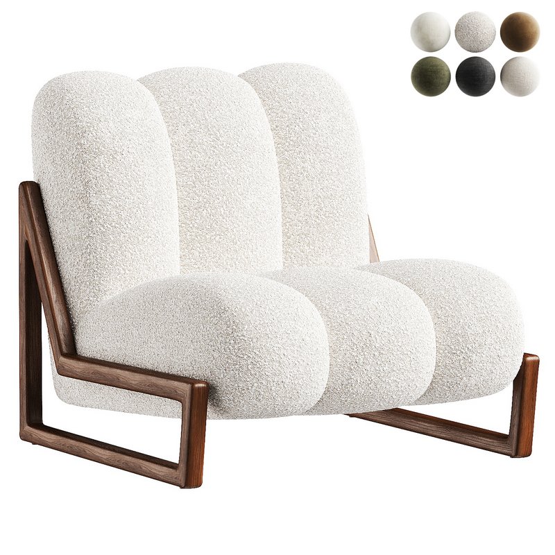 armchair white 6 - Image 7