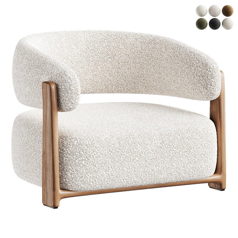 armchair white 2 - Image 7