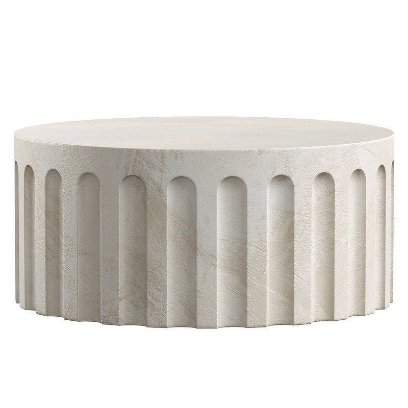 Partlow Concrete Outdoor Coffee Table - Image 2