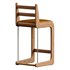 Oak and Leather Cruz Barstool - Thumbnail 2