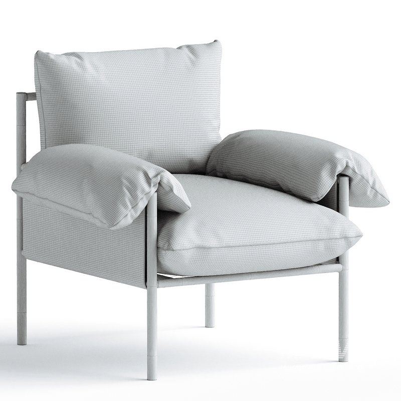 Metal & Velvet Lounge Chair Chocolate - Image 4