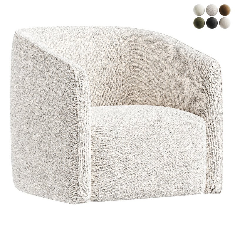 armchair white 5 - Image 7