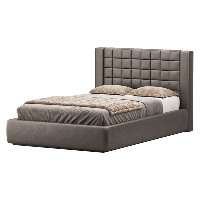 Single bed with upholstered headboard - Image 3