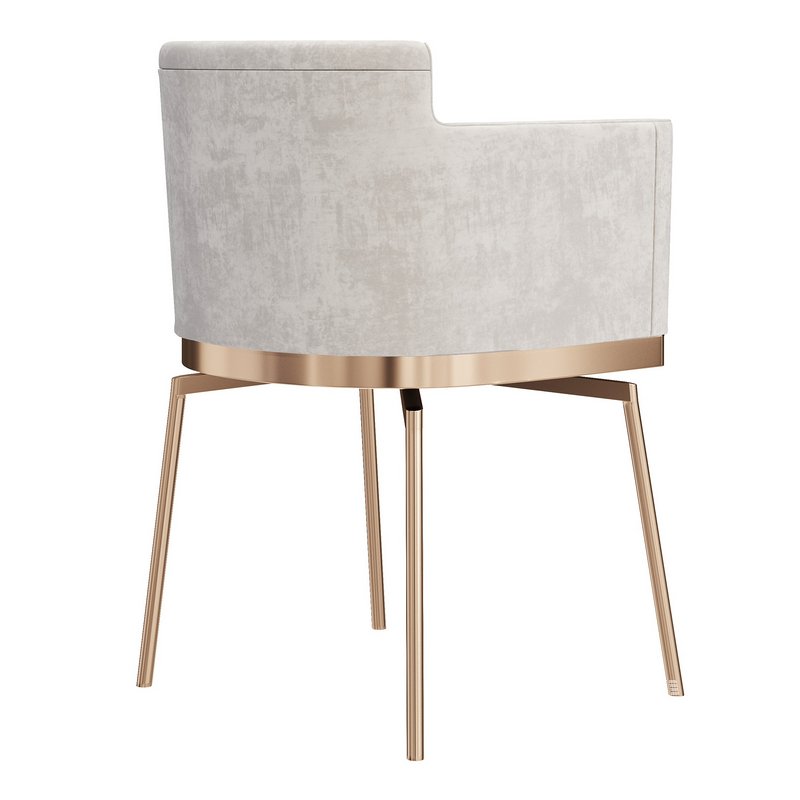 EVORA METAL LEGS UPHOLSTERED CHAIRS - Image 5