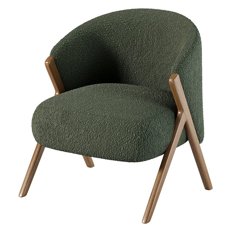 UPHOLSTERED BOUCLE ARMCHAIR - Image 4