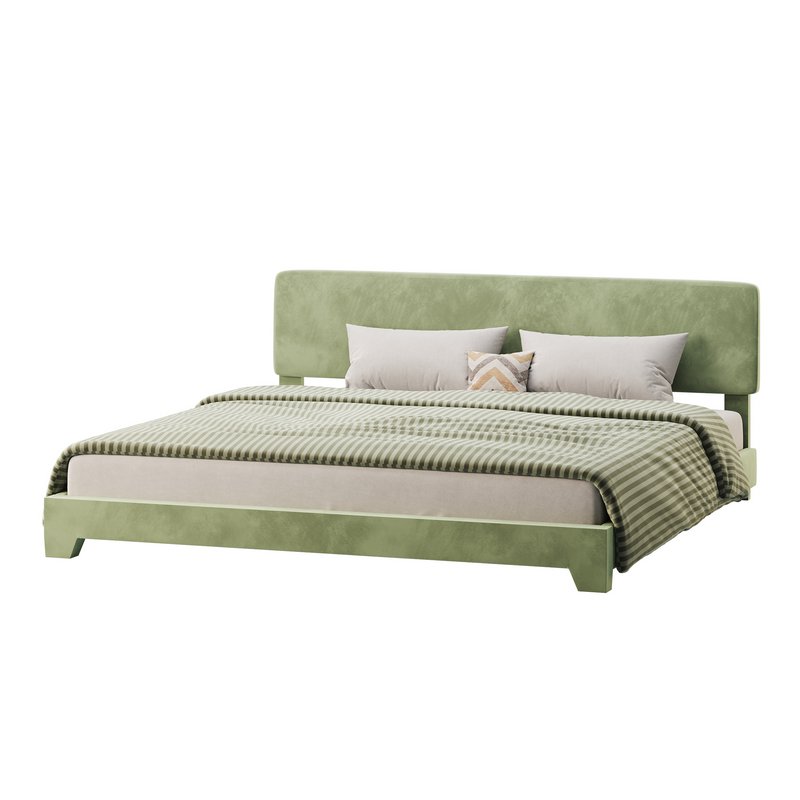 Einfach King Upholstered Platform Bed - Image 8