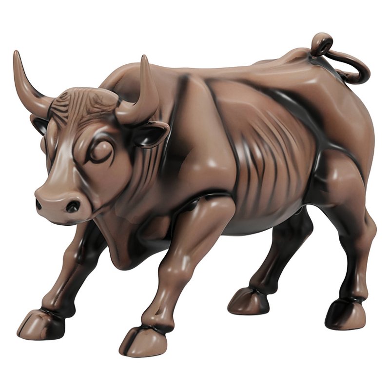 Bronze Bull Statue - Image 1