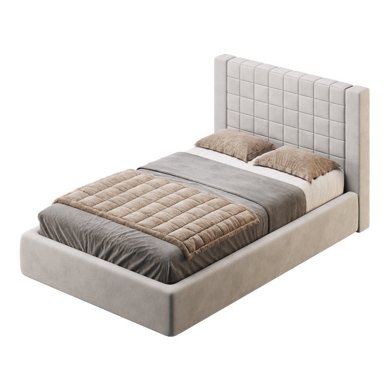 Single bed with upholstered headboard - Image 4