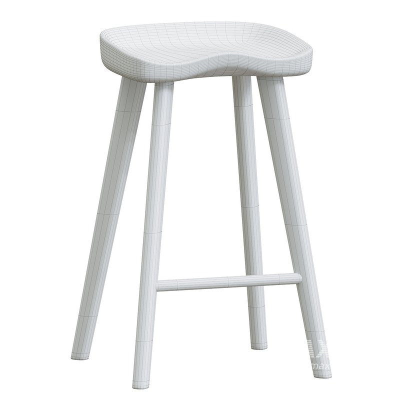 Bethan 65cm Wooden Bar stool - Image 5