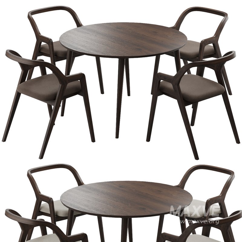 Dinning chair and table228 - Image 1