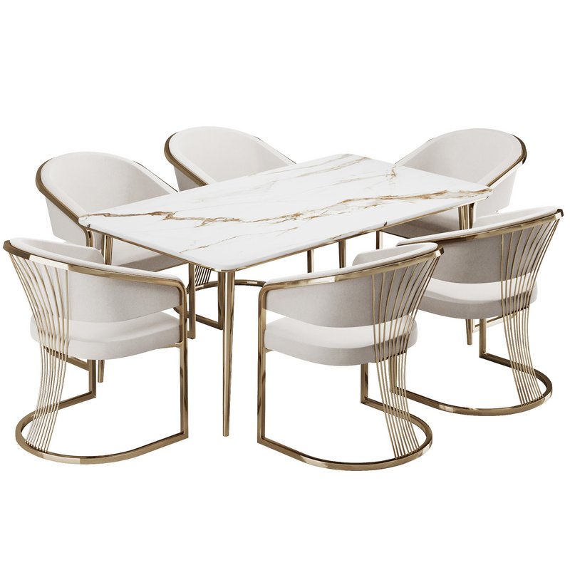 Dinning chair and table186 - Image 6