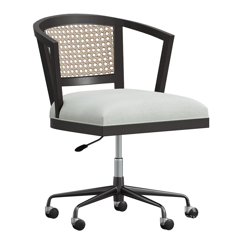 Lisbon Cane Swivel Desk Chair - Image 2