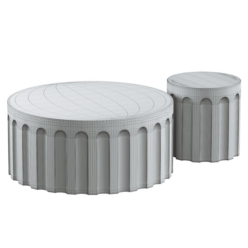 Partlow Concrete Outdoor Coffee Table - Image 4