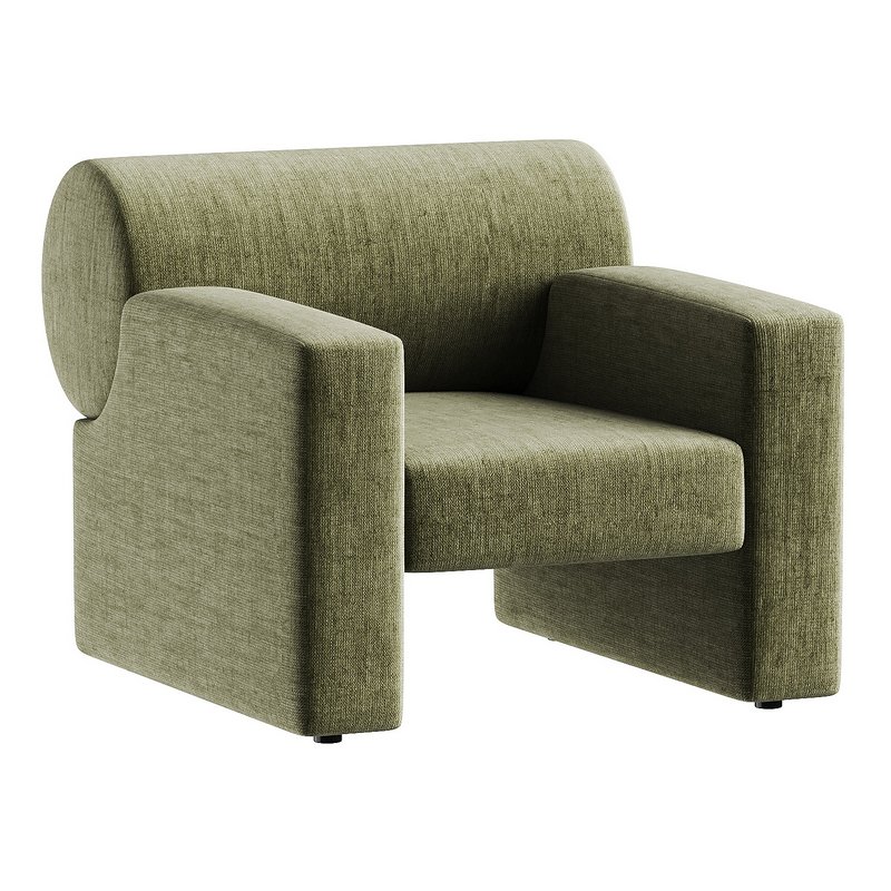 armchair white 3 - Image 5