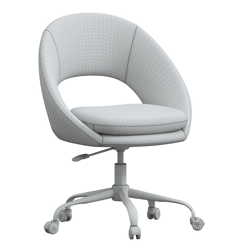 Savas Task Chair- Blue - Image 4
