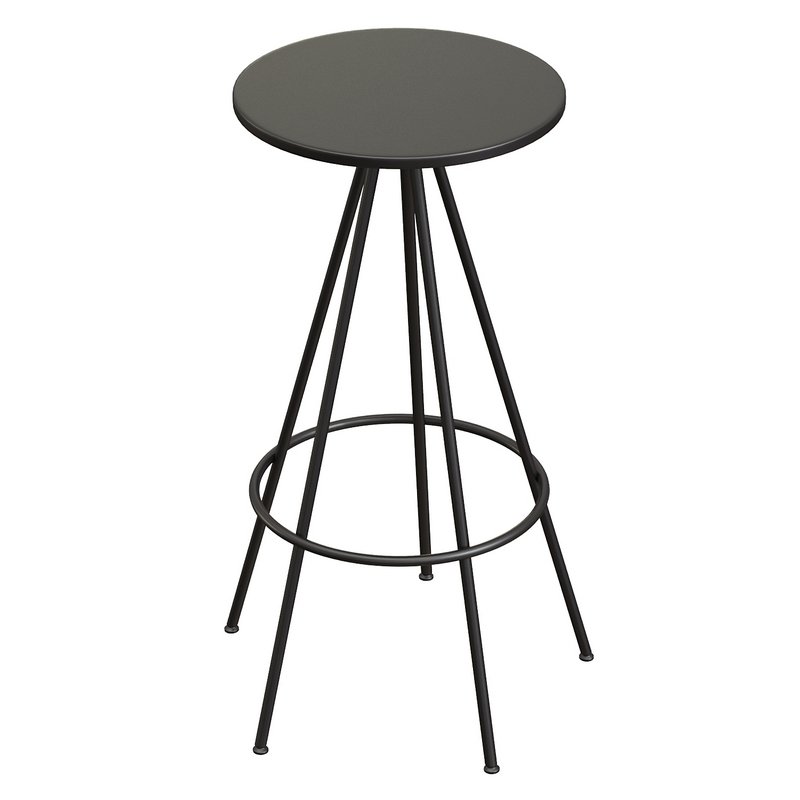 Urban Industrial Five Leg Round Bar Stool - Image 4