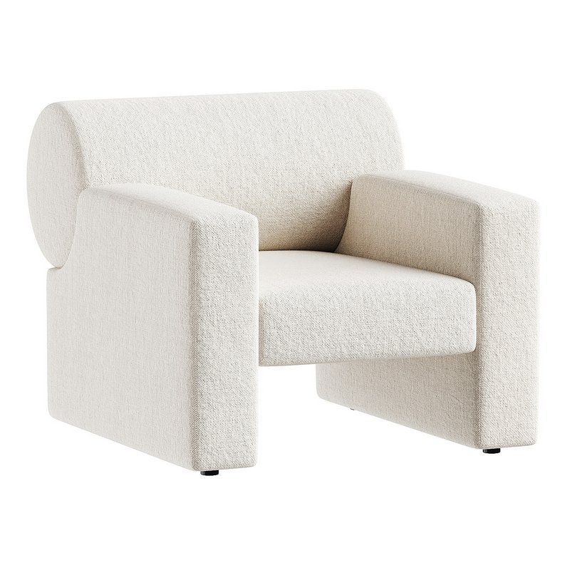 armchair white 3 - Image 4