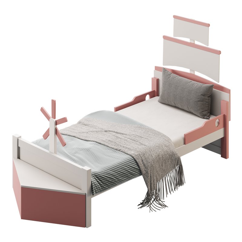 Shaped Platform Bed - Image 5