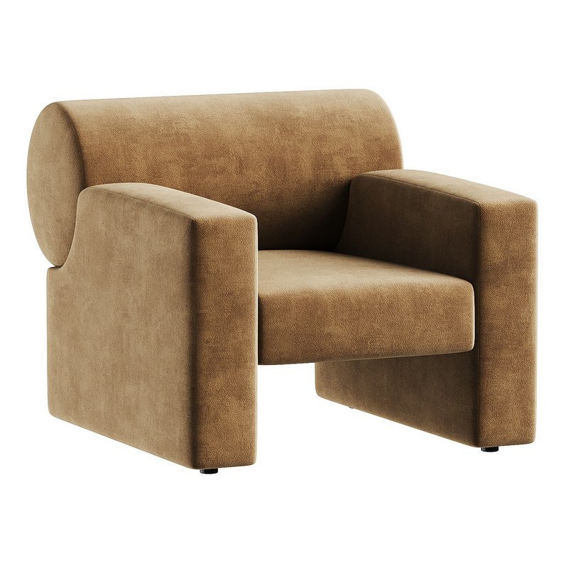 armchair white 3 - Image 1