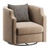 Infinity Swivel Barrel Chair Blue - Thumbnail 13