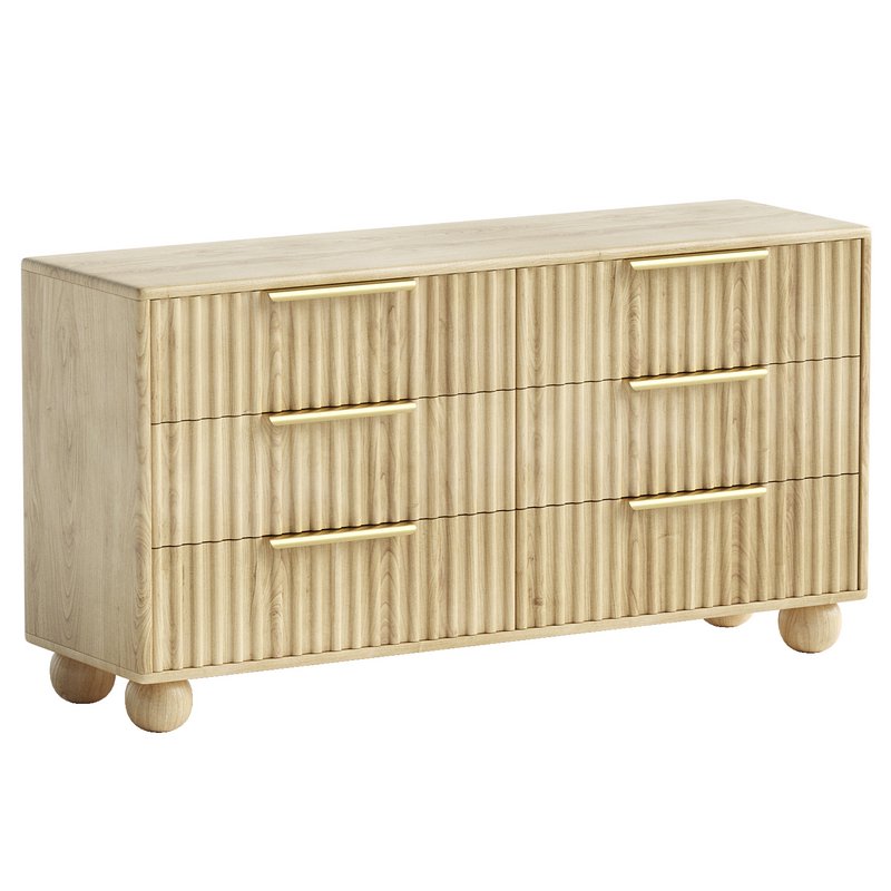 Camila 6 Drawer Dresser - Image 3
