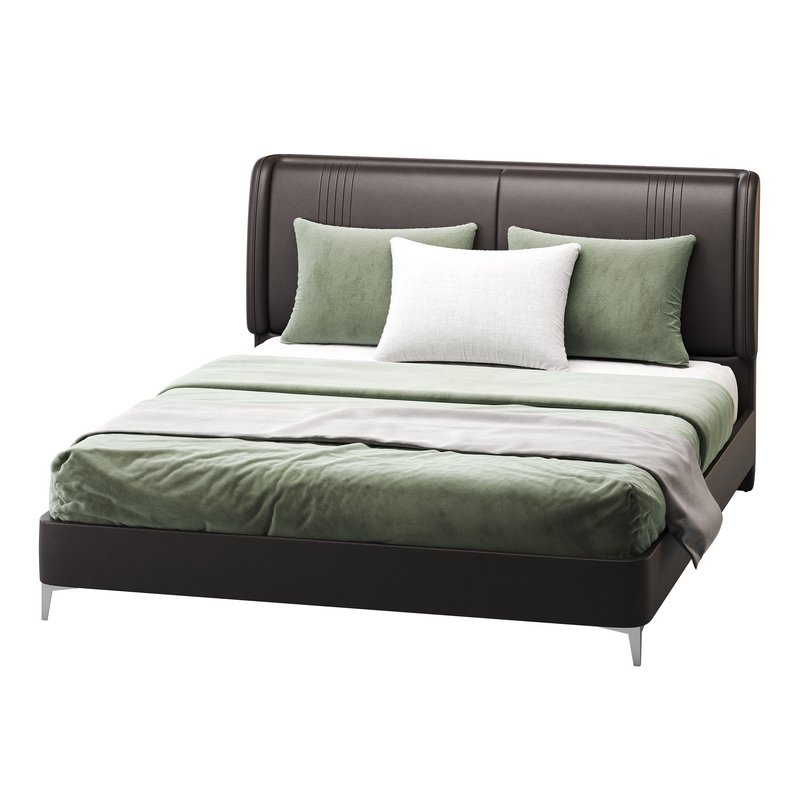 Leather Beige Bed Frame - Image 7