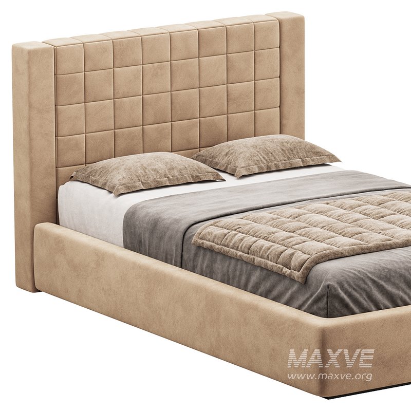 Single bed with upholstered headboard - Image 12