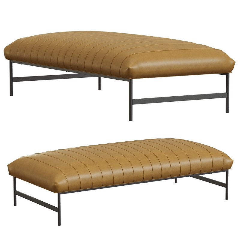 Antwerp Leather Bench - Image 3