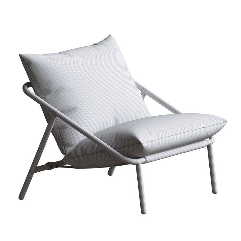 Ayatt Modern Metal Frame Sling Accent Armchair - Image 5