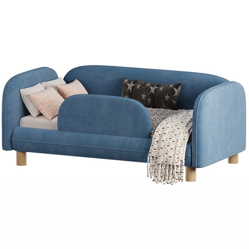 Childrens bed Debbie 1 80 Velvet Blue - Image 2