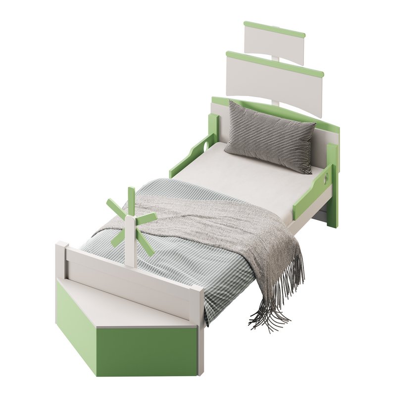 Shaped Platform Bed - Image 6