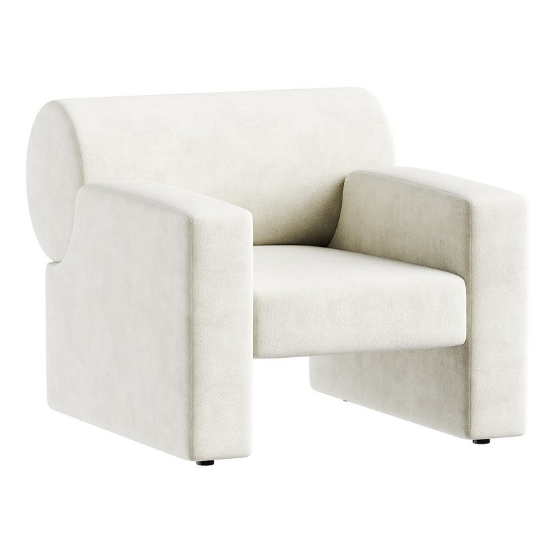 armchair white 3 - Image 2