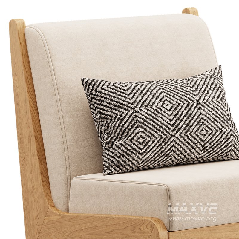 Art Deco White Foam Side Chair - Image 13