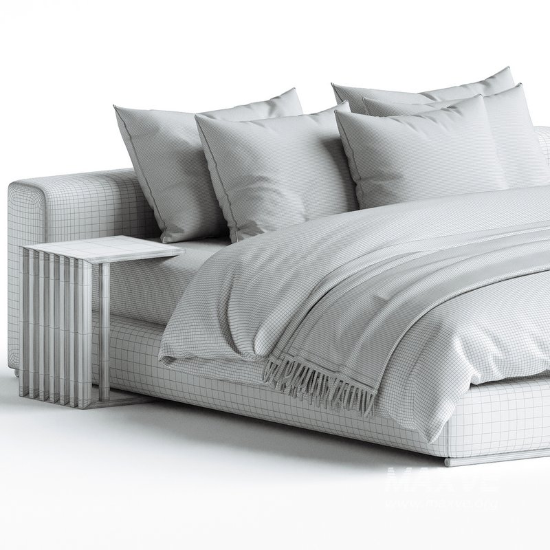Flexform GROUNDPIECE Bed Designer Antonio Citterio - Image 3