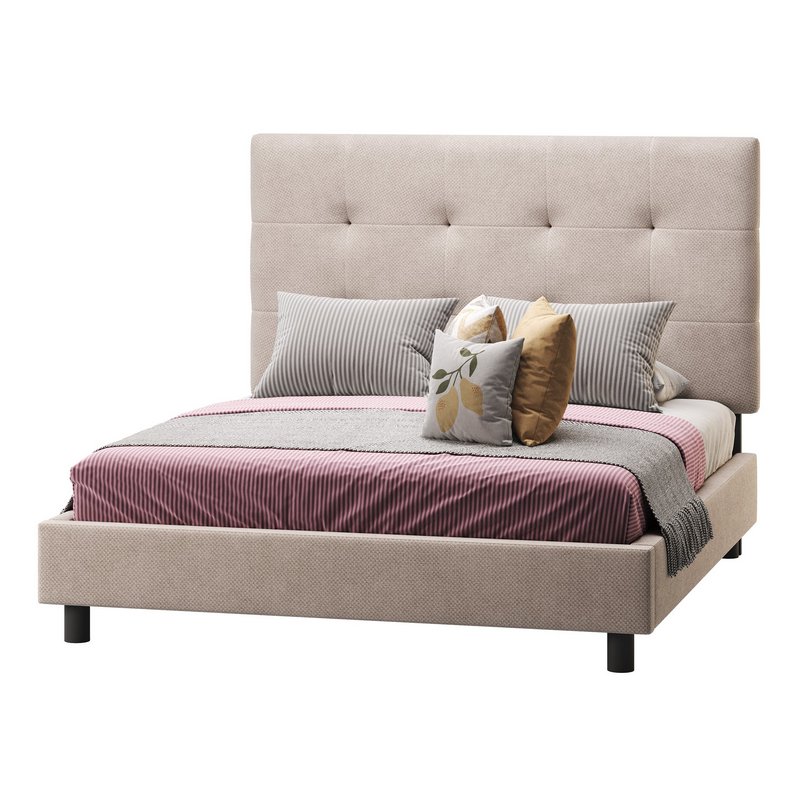 BED Alice Tufted Beige - Image 4