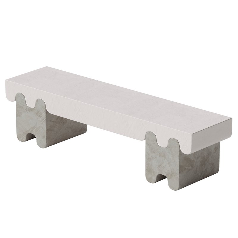 Ossicle Leather Bench - Image 3