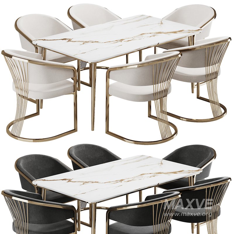 Dinning chair and table186 - Image 2