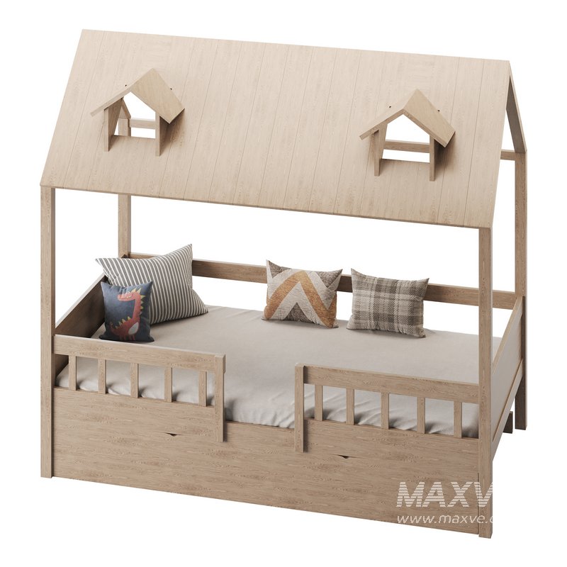 Bed Frame with Trundle - Image 12