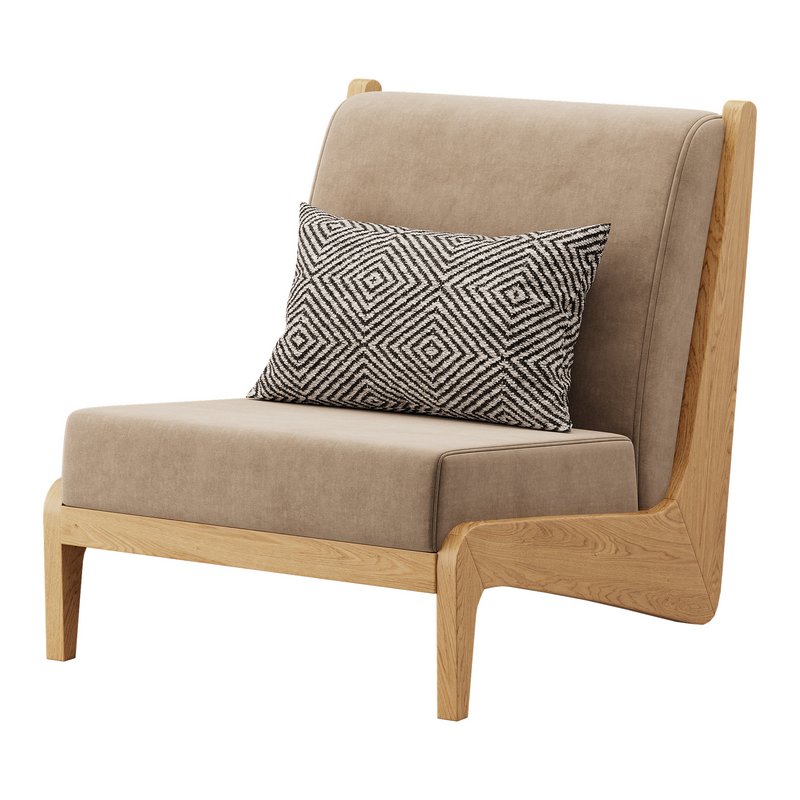 Art Deco White Foam Side Chair - Image 9