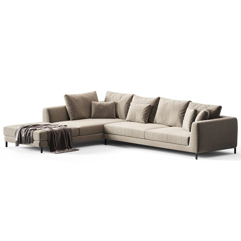 Ray Corner Sectional Sofa By B&B ITALIA - Image 11
