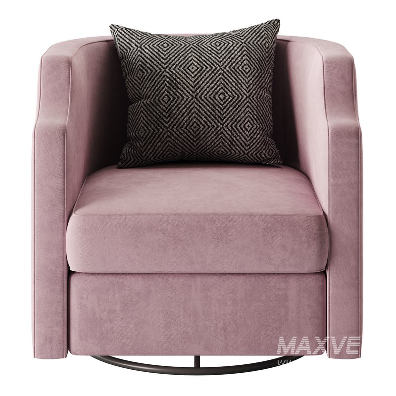 Infinity Swivel Barrel Chair Blue - Image 8