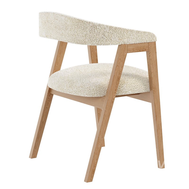 Trevor Chair Cozy White - Image 3